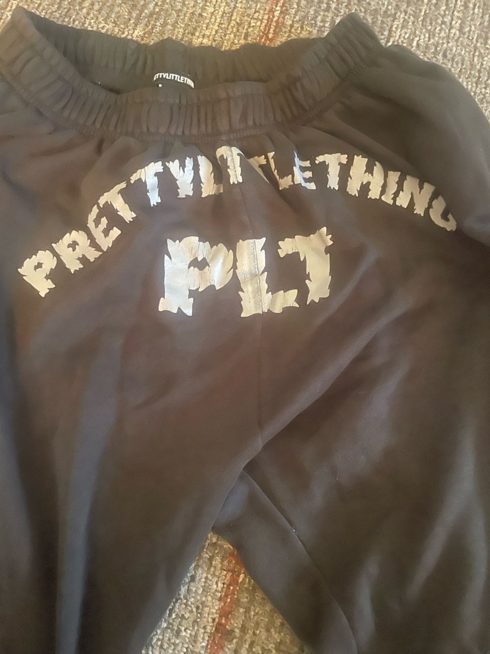 PrettyLittleThing Black Sweatpants